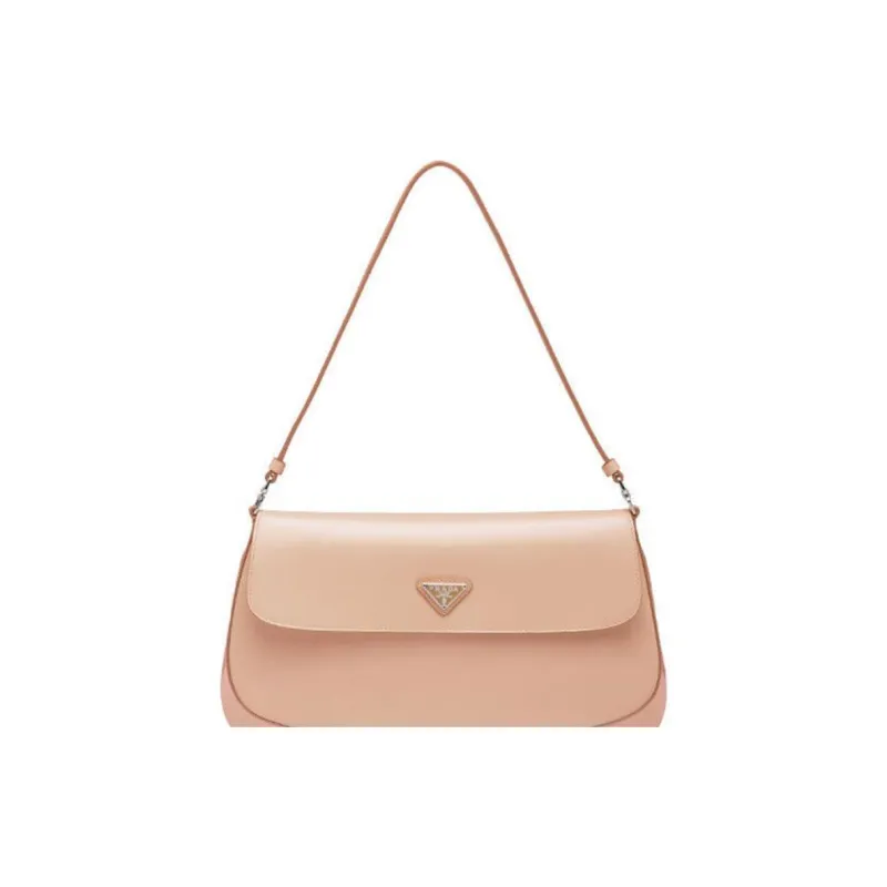 PRADA Cleo Shiny Leather Shoulder Bag Handbag Shoulder Bag Crossbody Bag Women's Blue Orchid Pink-3