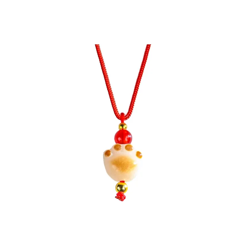 XUWU White Jade Bodhi Necklaces Unisex-5