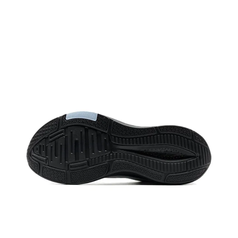 XTEP Non slip Wear resistant Shock Absorption Low Top Casual Running Shoes Men's Gray Blue Black-5