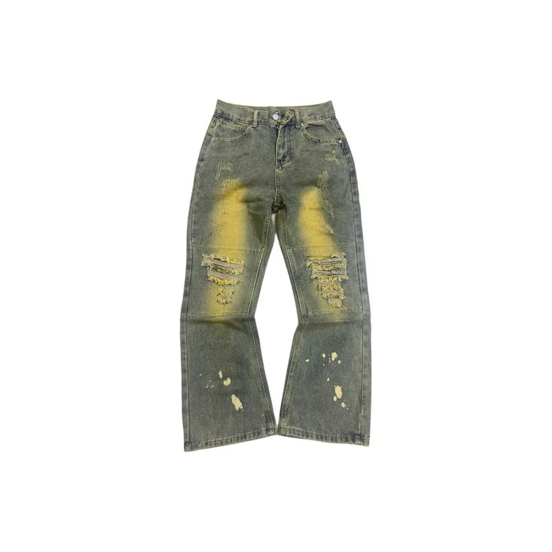 NHZN Jeans Unisex Yellow Mud-4
