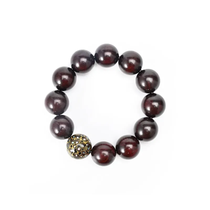 RIXIANGWAN Pterocarpus Wooden Bracelets Unisex-6