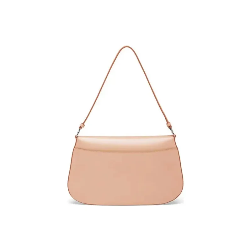 PRADA Cleo Shiny Leather Shoulder Bag Handbag Shoulder Bag Crossbody Bag Women's Blue Orchid Pink-2