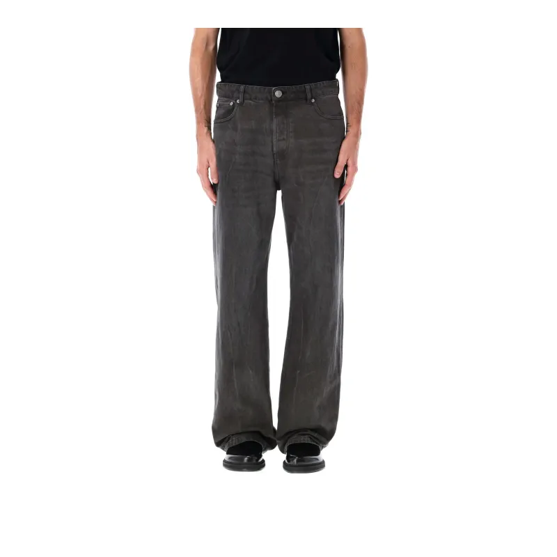 AMIPARIS Ami Paris Logo Patch Jeans-1