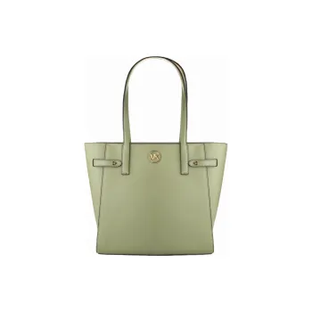 MICHAEL KORS Carmen Leather Tote Bag, Shopping Bag, Crossbody Handbag, Shoulder Bag Women's Army Green