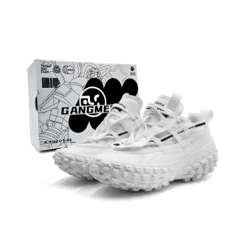 Hong Kong Meng Chunky Sneakers Unisex Low Top White