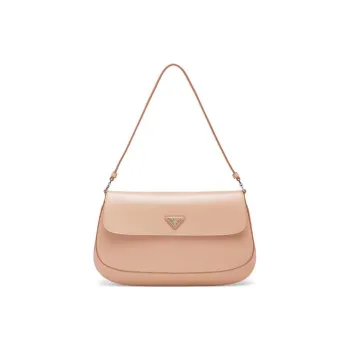 PRADA Cleo Shiny Leather Shoulder Bag Handbag Shoulder Bag Crossbody Bag Women's Blue Orchid Pink
