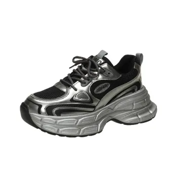 BBMTR Cushioning, Abrasion Resistant, Breathable, Lightweight, Height Increasing Low Top Chunky Sneakers Unisex