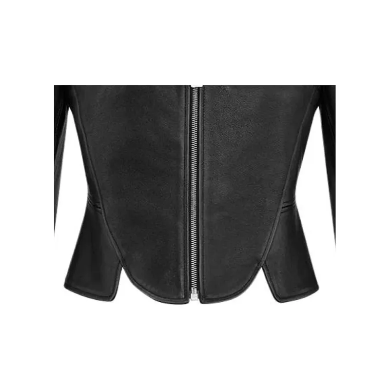 DIOR Leather Jacket Women's Black-4