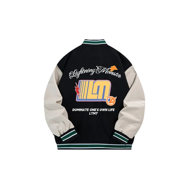 LIGHTNING MONSTER Baseball Jacket Unisex-1