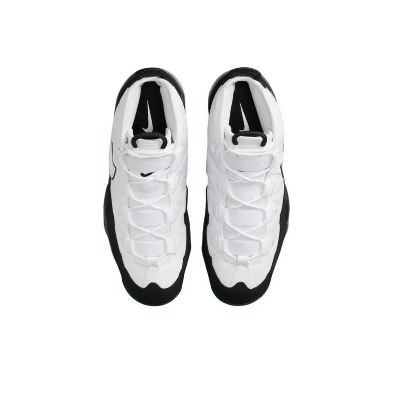 Nike Air Max Uptempo 95 Anti Slip Wear Resistant Mid Top Basketball Shoes Unisex White Black-3