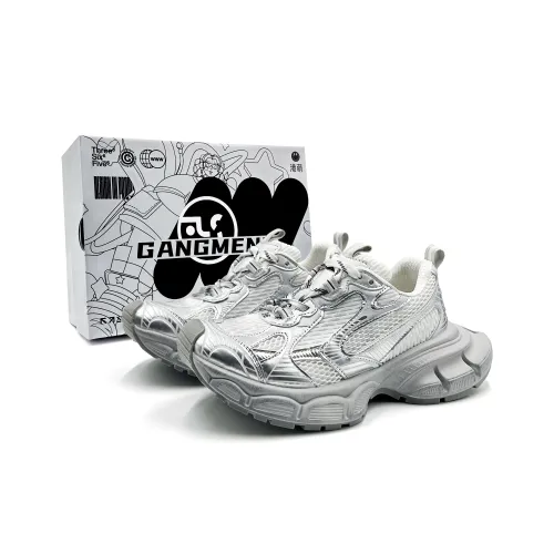 Hong Kong Meng Chunky Sneakers Women's Low Top Silver