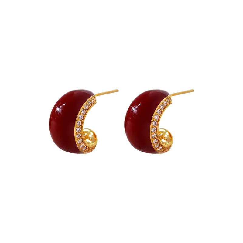 ONEKISS Gold Plated Copper Earrings Women's-0