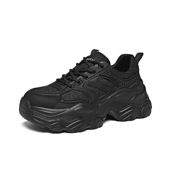Golden Silk Rabbit Low Top Chunky Sneakers Women's