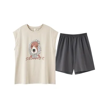 Qin Jing Pajama Set Unisex Coffee