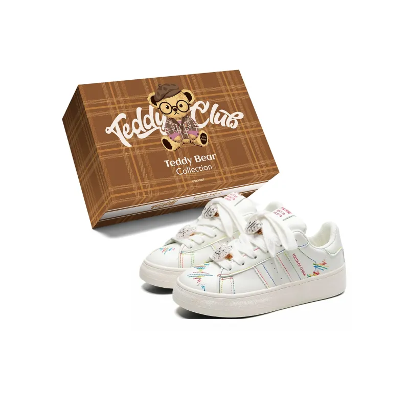Teddy Bear Collection Coverage Slip Resistant And Abrasion Resistant Low Top Skateboard Shoes Women's-20