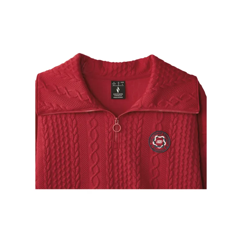 Skechers New Year Sweatshirt Women's Berry Red-2
