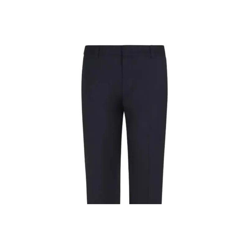 EMPORIO ARMANI Logo Plaque Pleated Trousers-1