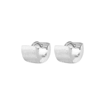 EAR PARTNER 925 Silver Needles Hoop Earrings Unisex