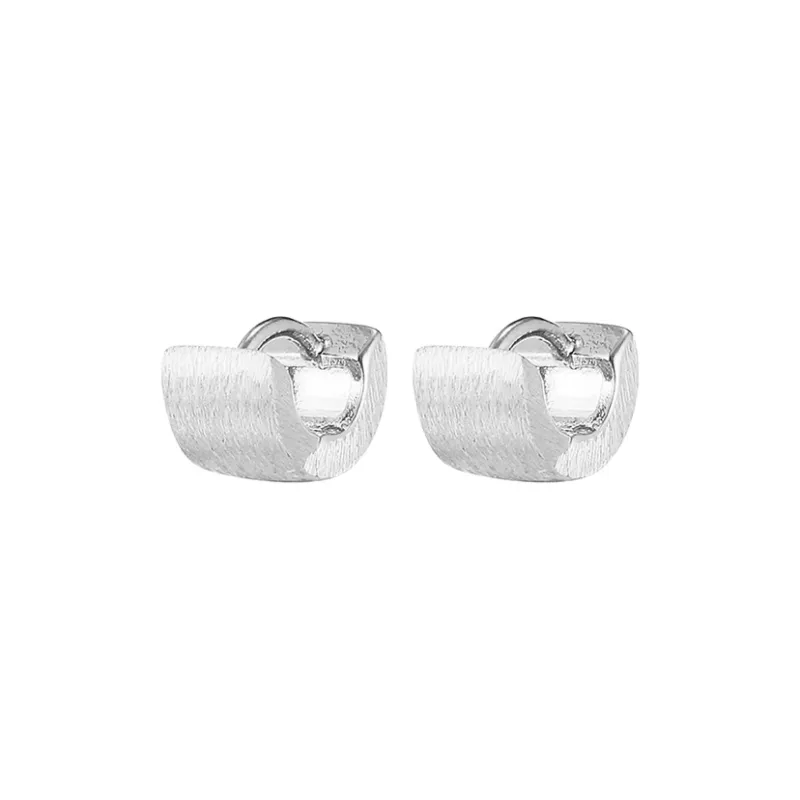 EAR PARTNER 925 Sterling Silver Stud Hoop Earrings Unisex-0