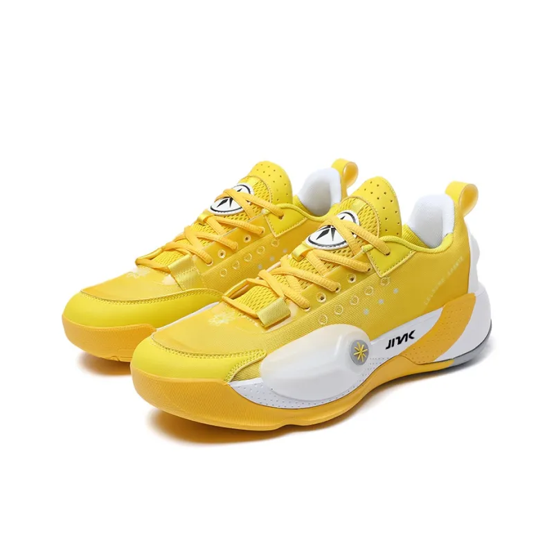 Kinglake Cushioning, Slip Resistant, And Abrasion Resistant Low Top Basketball Shoes Unisex Yellow-2