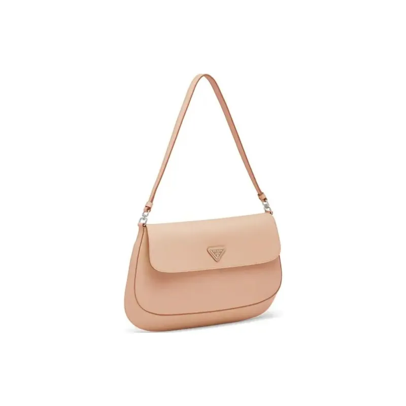 PRADA Cleo Shiny Leather Shoulder Bag Handbag Shoulder Bag Crossbody Bag Women's Blue Orchid Pink-1