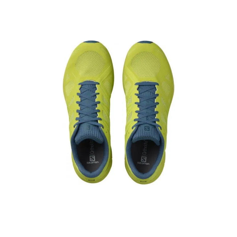 SALOMON Sonic Pro 2 Anti Slip Wear Resistant Low Top Running Shoes Men's Neon Green-2