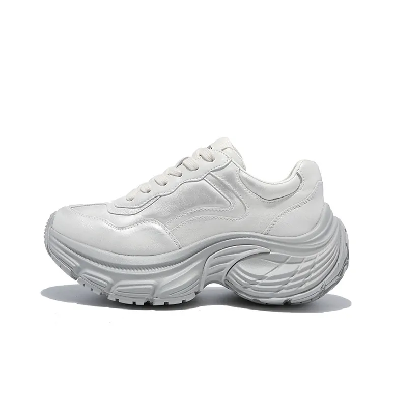 CHERRY&KALIKA Low Top Chunky Sneakers Women's Champagne Silver-0