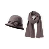 Khaki[Scarf Clothing Sets]