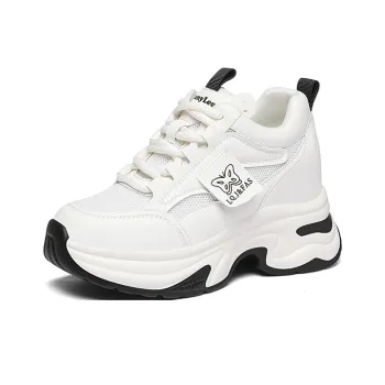 Golden Silk Rabbit Low Top Chunky Sneakers Women's