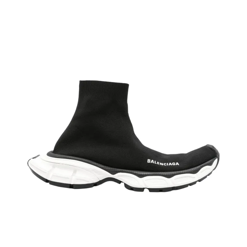 Balenciaga 3XL Speed High Top Casual Shoes Men's Black-1