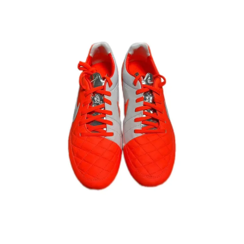 Nike Tiempo Legend V Fg Support Lightweight Soccer Shoes Men's Orange Red-3