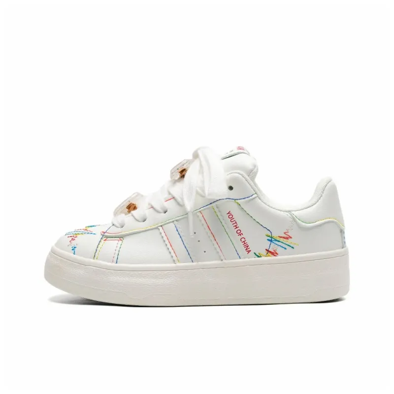 Teddy Bear Collection Coverage Slip Resistant And Abrasion Resistant Low Top Skateboard Shoes Women's-21