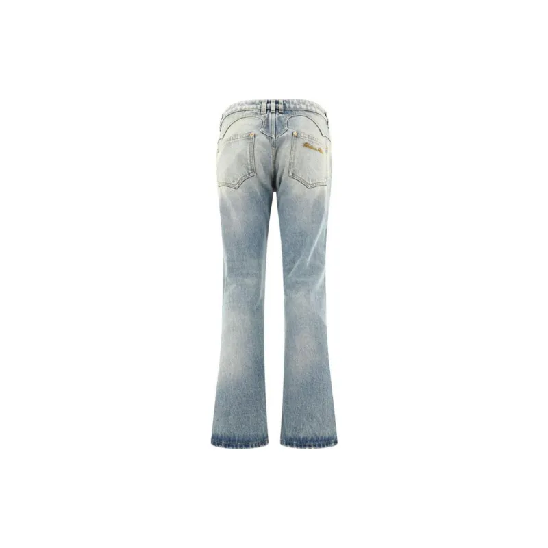 BALMAIN SS24 Jeans Women's Light Blue-1