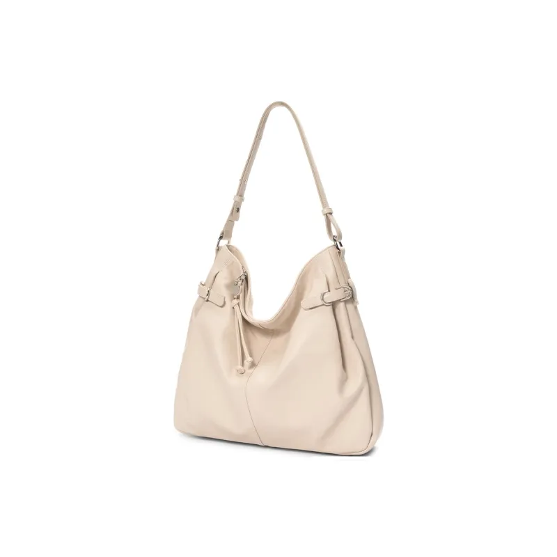 JONBAG Synthetic Leather Shoulder Bag Large Size Women's Hazelnut Brown/Black/White-14