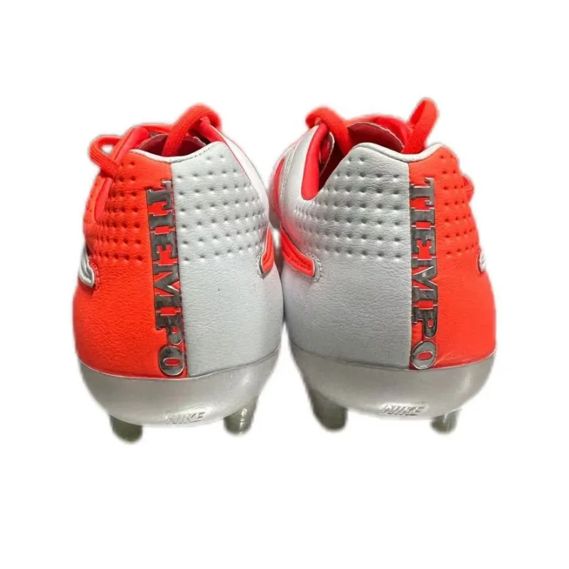Nike Tiempo Legend V Fg Support Lightweight Soccer Shoes Men's Orange Red-4