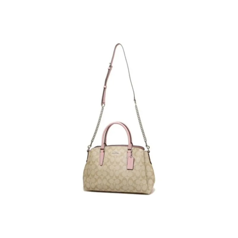 COACH Sage Women's Light Khaki Monogram With Pink-2