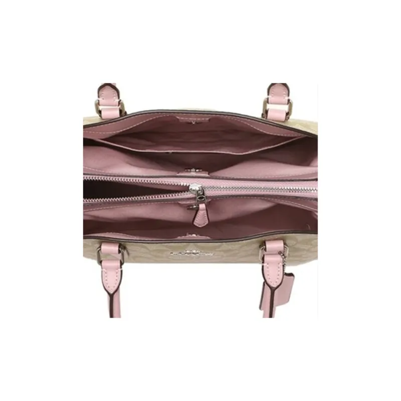 COACH Sage Women's Light Khaki Monogram With Pink-4