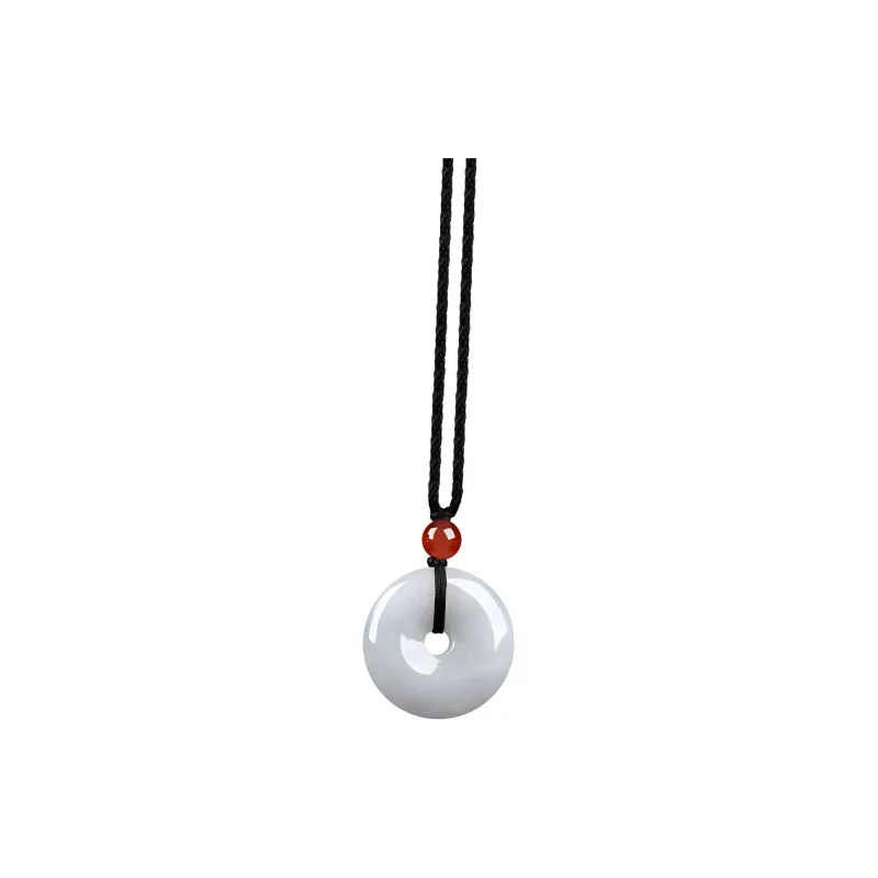 Emerald Bean Type Jadeite Necklaces Unisex-5