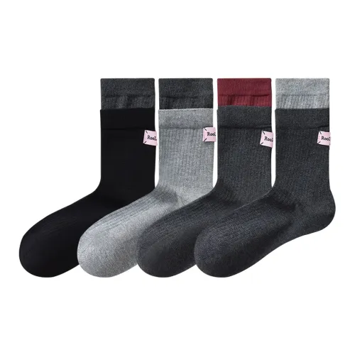 Temooues Mid Calf Socks Women's Combo Set