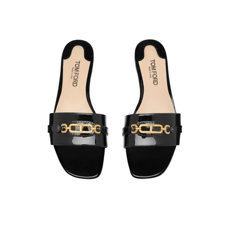TF Slide Slippers Women's Black-4