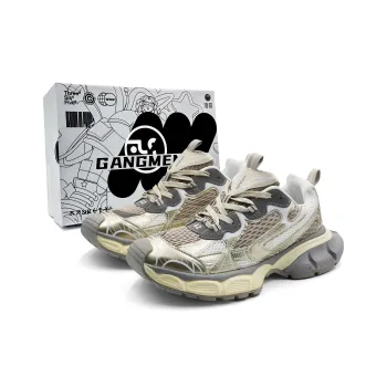 Hong Kong Meng Anti Slip And Wear Resistant Height Increasing Low Top Chunky Sneakers Unisex Champagne