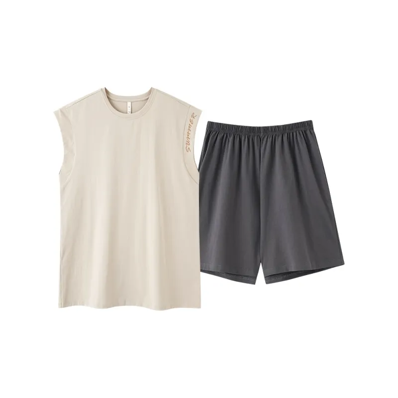 Qin Jing Pajama Set Unisex Coffee-4