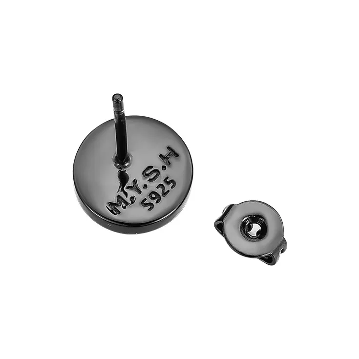 MYSH 925 Sterling Silver Stud Earrings Men's-6