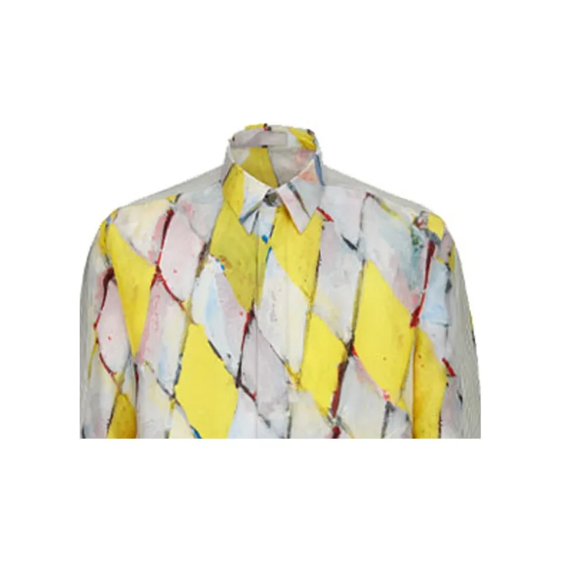 DIOR Quarterly New Products Shirts Men Yellow-2