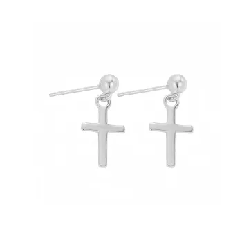 BKBU 925 Sterling Silver Needle Titanium Steel Earrings Unisex