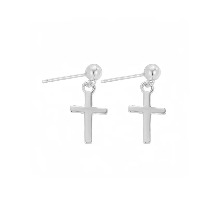 BKBU 925 Sterling Silver Needle Titanium Steel Earrings Unisex-0