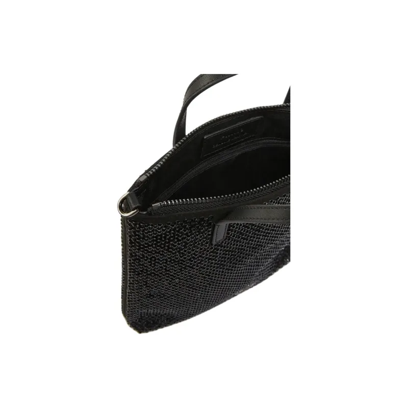 PINKO Nylon Tote Bag, Shopping Bag, Shoulder Bag, Crossbody Bag, Handbag Trumpets Women's Black-2