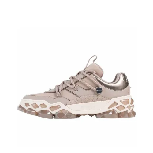 III Choo Diamond X II/F Low-Top Casual Shoes Women's Taupe