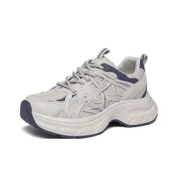Golden Silk Rabbit Low Top Chunky Sneakers Women's