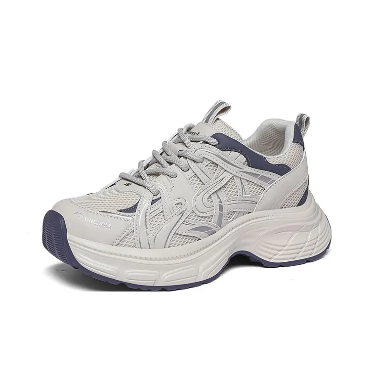 Golden Silk Rabbit Low Top Chunky Sneakers Women's-0